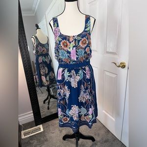 Silk summer dress sz. M by Anthropologie